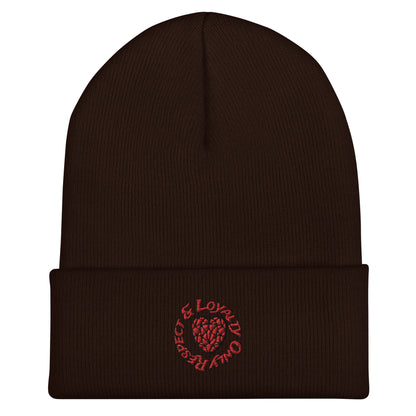 Respect and Loyalty Only Cuffed Beanie